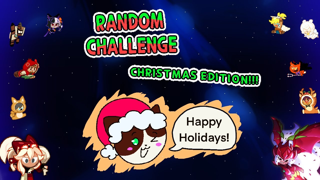 RANDOM CHALLENGE! 𝙈𝙀𝙍𝙍𝙔 𝘾𝙃𝙍𝙄𝙎𝙏𝙈𝘼𝙎!!!🎄🎁🌨 (CR:OB, Cookie Run: Ovenbreak)