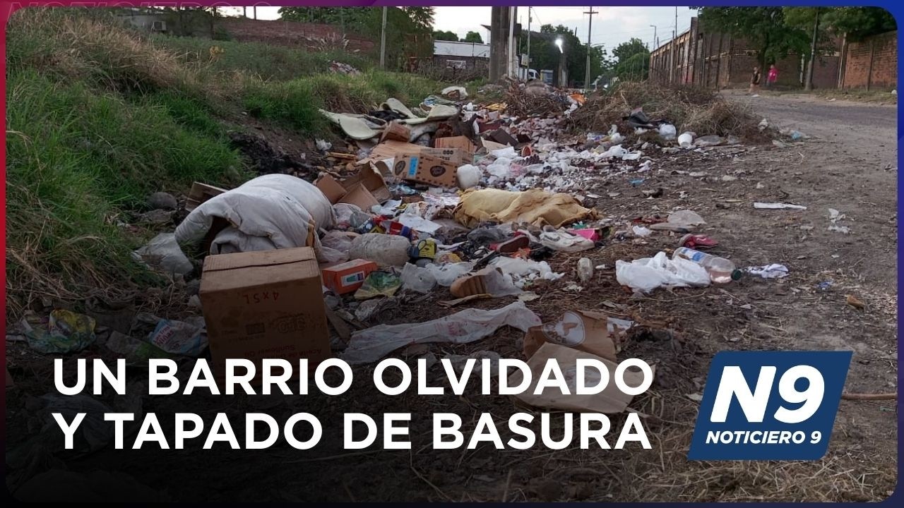 UN BARRIO OLVIDADO Y TAPADO DE BASURA