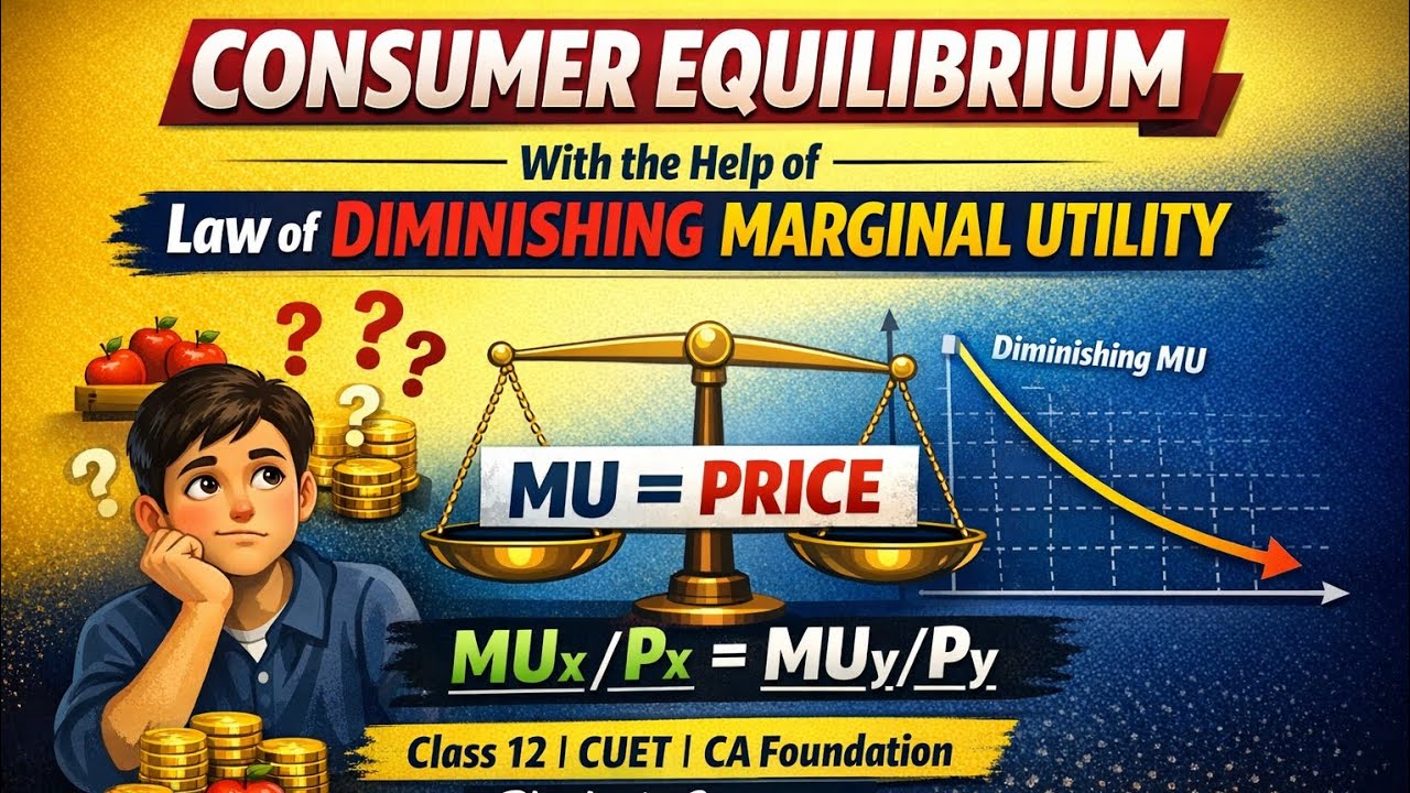 Consumer Equilibrium with Diminishing Marginal Utility