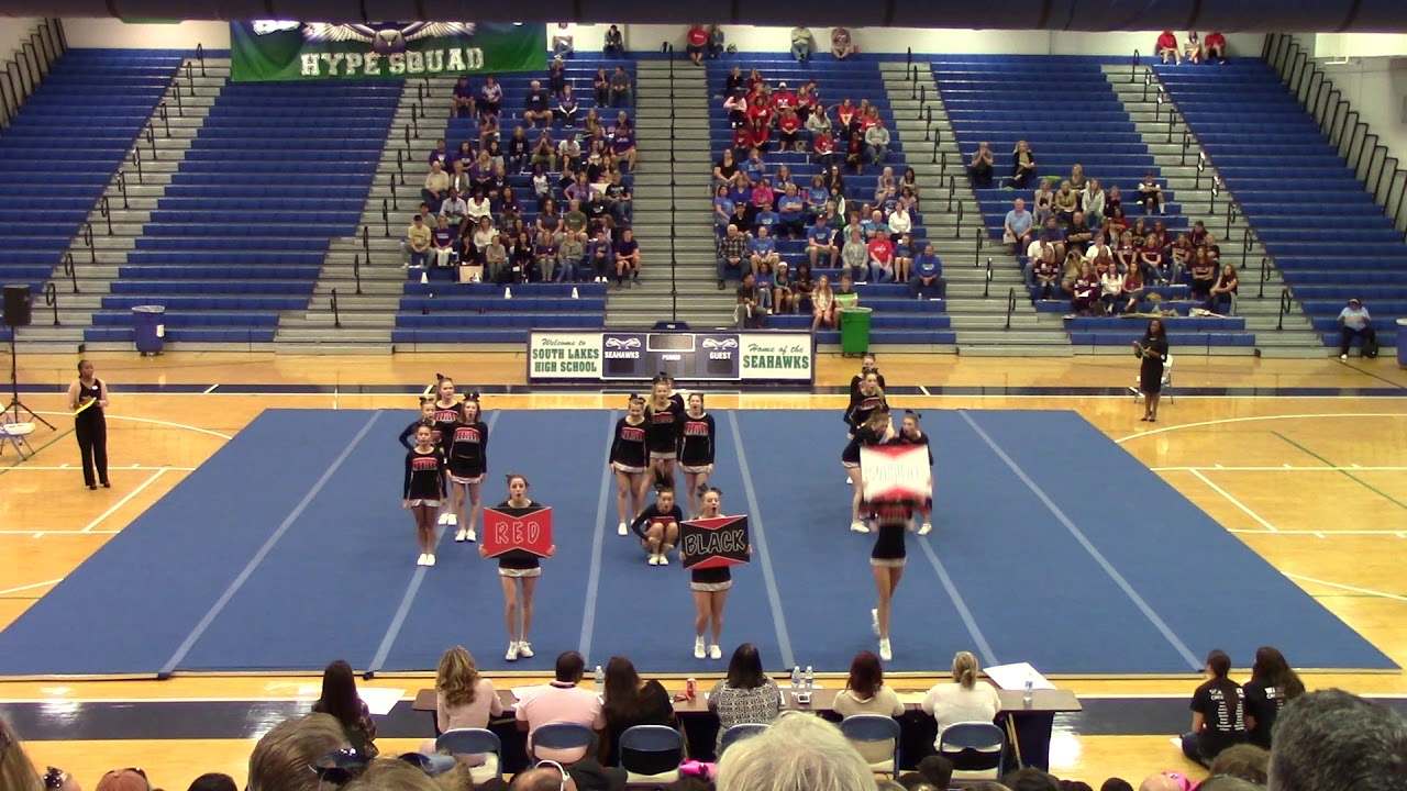 James Madison High School at Region 6D Semi Final Cheer 2017