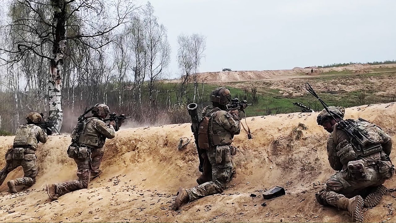 U.S. Soldiers Conduct Maneuver Live-Fire Exercise in Grafenwoehr, Germany (April 2025)