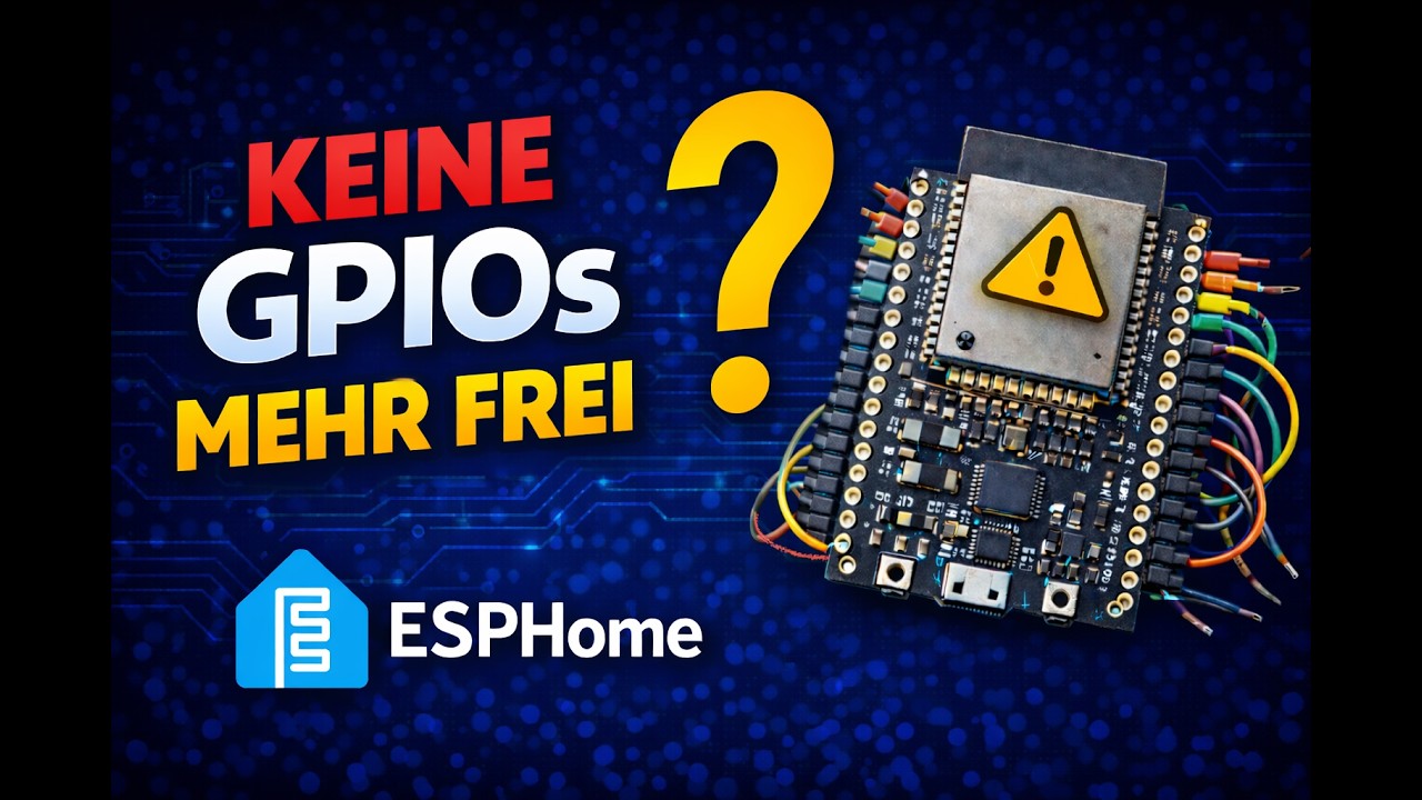 ESPHome: GPIOs mit MCP23017 erweitern | 16 neue Pins per I2C