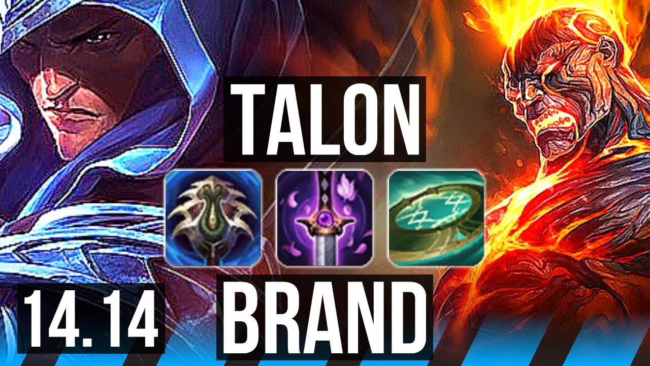 TALON vs BRAND (MID) | Legendary, 7 solo kills, 24/3/2, 800+ games | EUW Master | 14.14