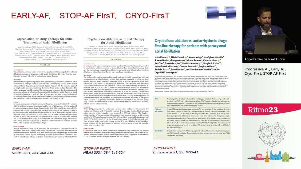 Ablación de fibrilación auricular como primera línea de tratamiento