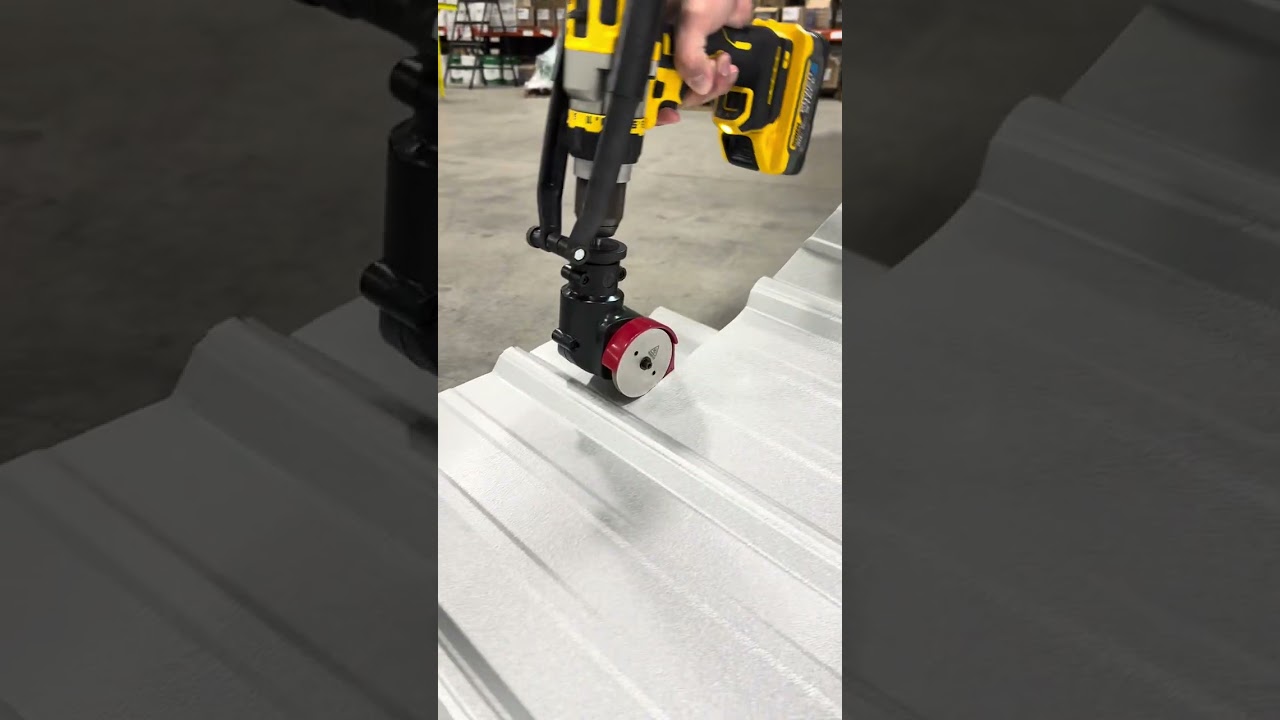 Cutting metal panels with the NEW Malco TurboShear Rotary Panel Cutter Tool