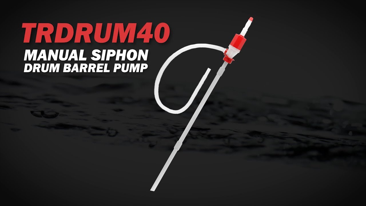 TERA PUMP TRDRUM40 Manual Siphon Drum Barrel Pump - Portable, BPA-Free, Emergency Disaster Survival
