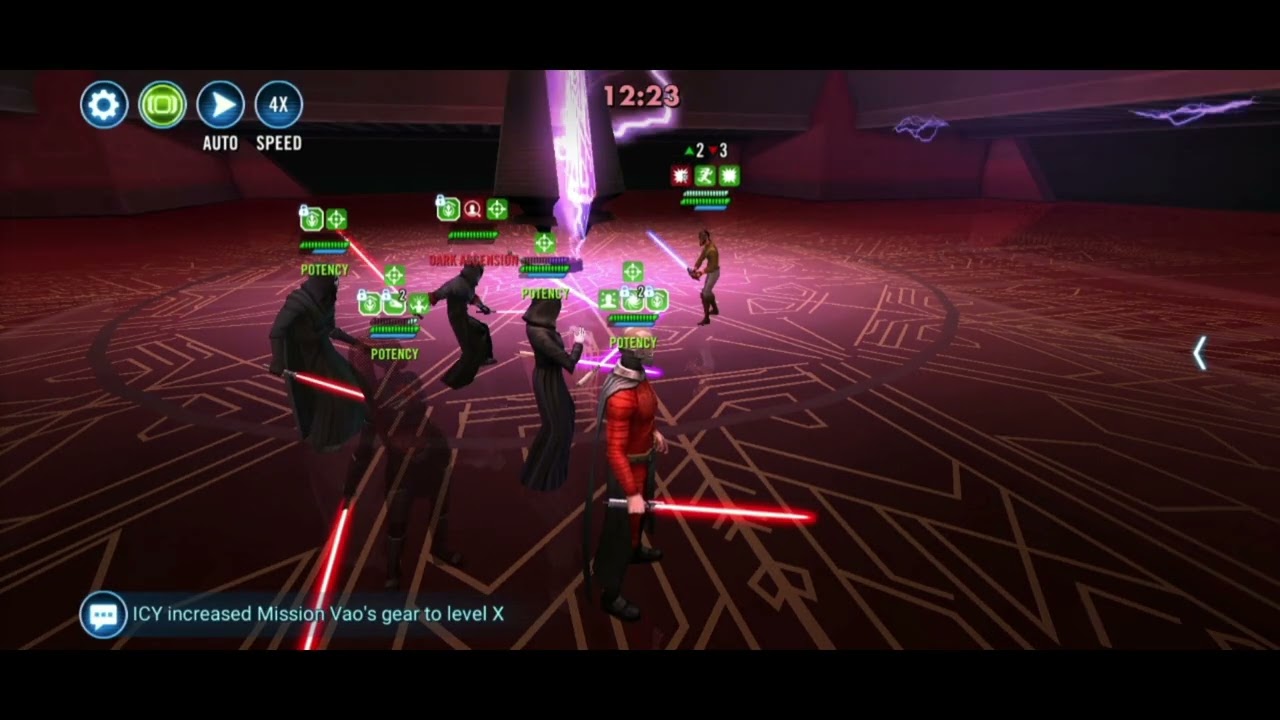 SWGOH GC MALACHOR: Rebel -  Sith vs Rebels all feats maxed X
