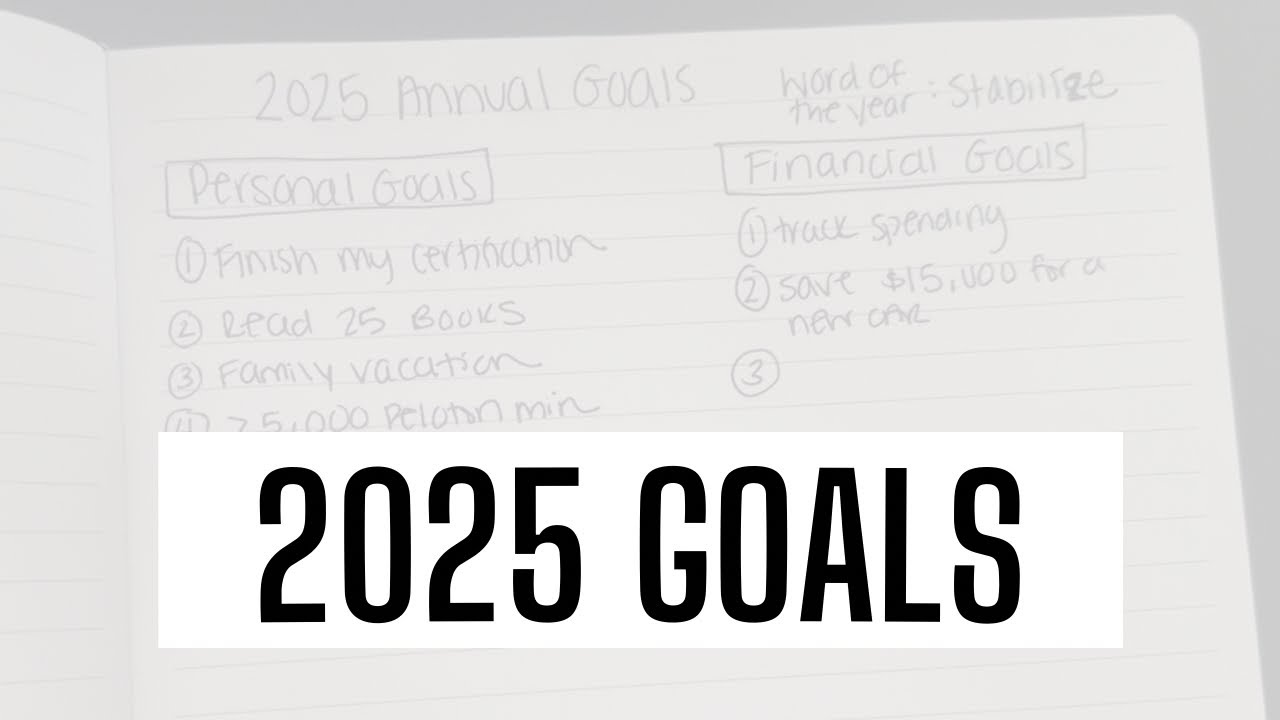 My 2025 Goals | Financial and Personal, and my word of the year for 2025