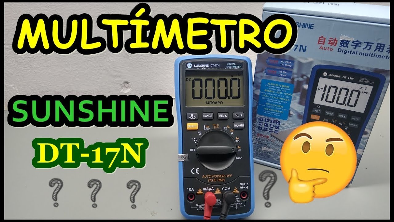 MULTÍMETRO SUNSHINE DT 17N + TESTE DE CORRENTE SETOR DE CARGA