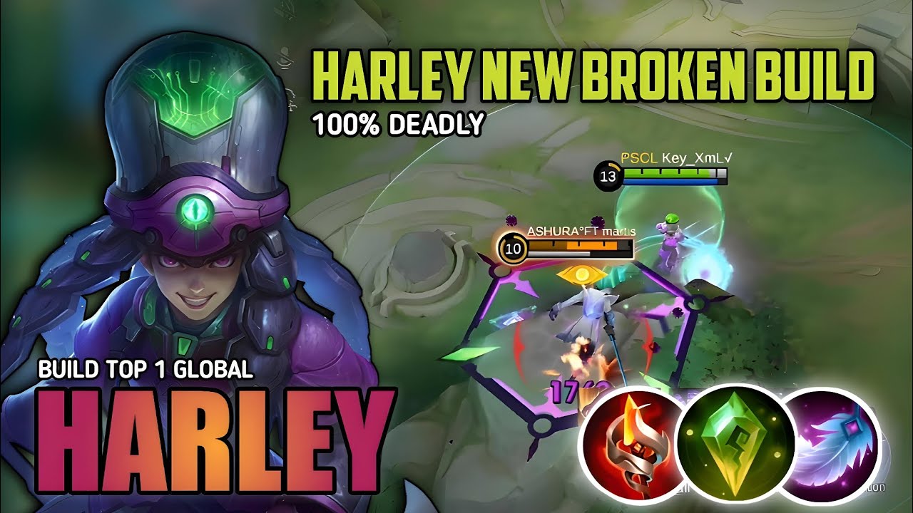 19 Kills!! Harley New Broken Build And Emblem No Mercy | Build Top 1 Global Harley