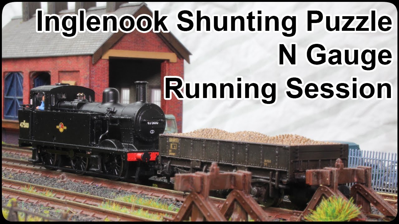 N Gauge Inglenook Shunting Puzzle Running Session: First Test of the Layout!