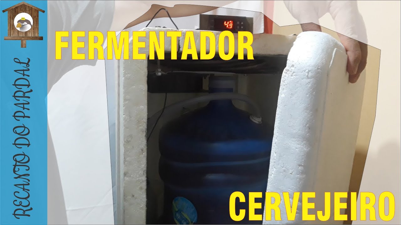 Fermentador cervejeiro usando bebedouro