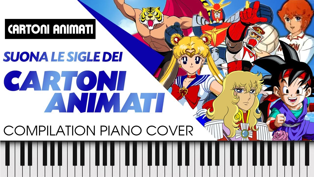 Suonare alla tastiera le sigle dei cartoni animati 🎶🎹🎼🎵 Piano synth cover #siglecartonianimati