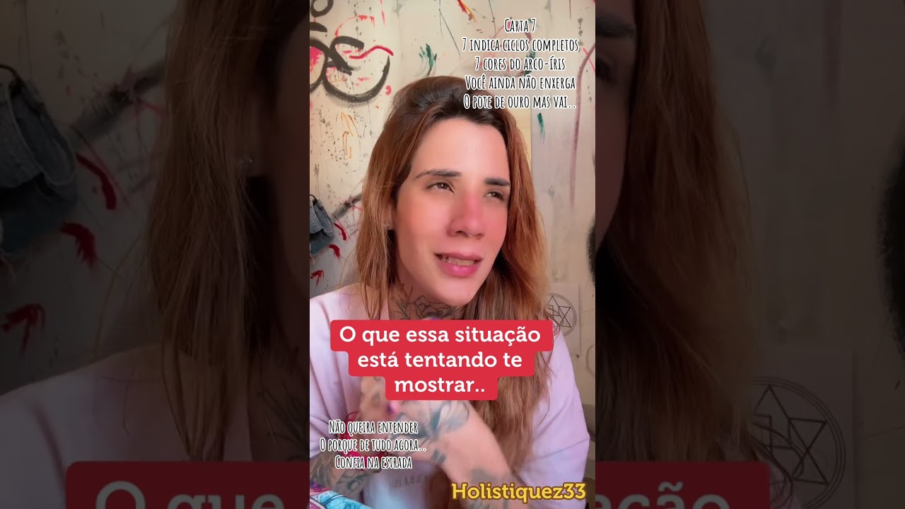 O QUE ESSA SITUAÇÃO ESTÁ TENTANDO TE MOSTRAR? 