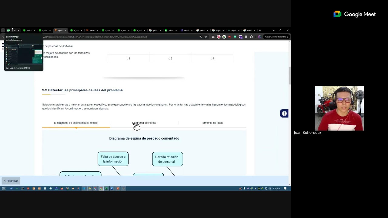 Calidad de software, instrumentos de calidad, bitacora de procesos 02/08/24