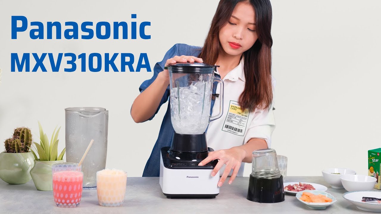 Trải nghiệm máy xay sinh tố Panasonic MXV310KRA: Xay khô và xay ướt với 6 thực đơn tự động
