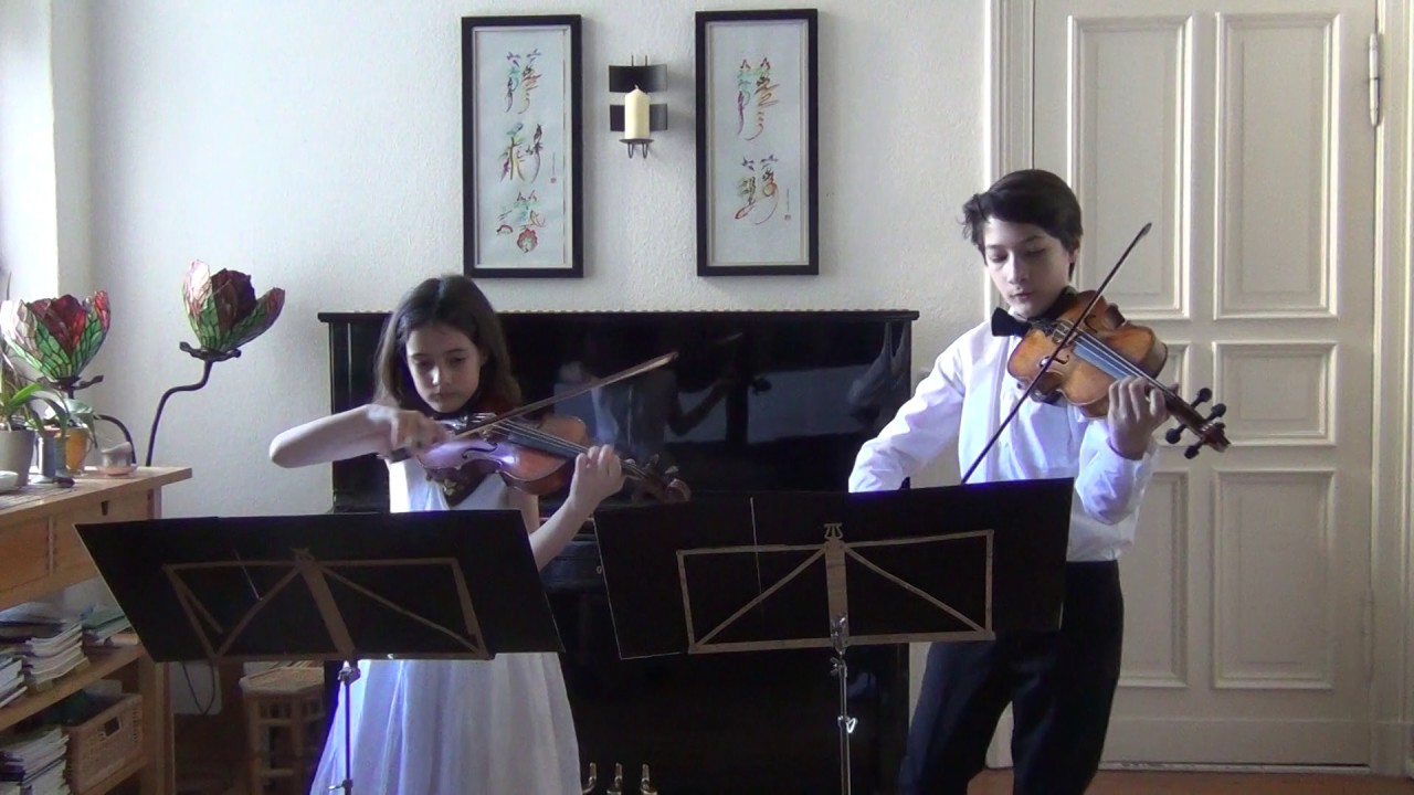 Giovanni Battista Viotti, Drei Duos op. 29 Nr. 1, Allegro vivace, Helena & Timon Paege