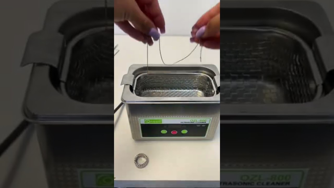 How to clean your sterling silver jewelry at home 🏡 #jewelrycleaning #ultrasoniccleaner