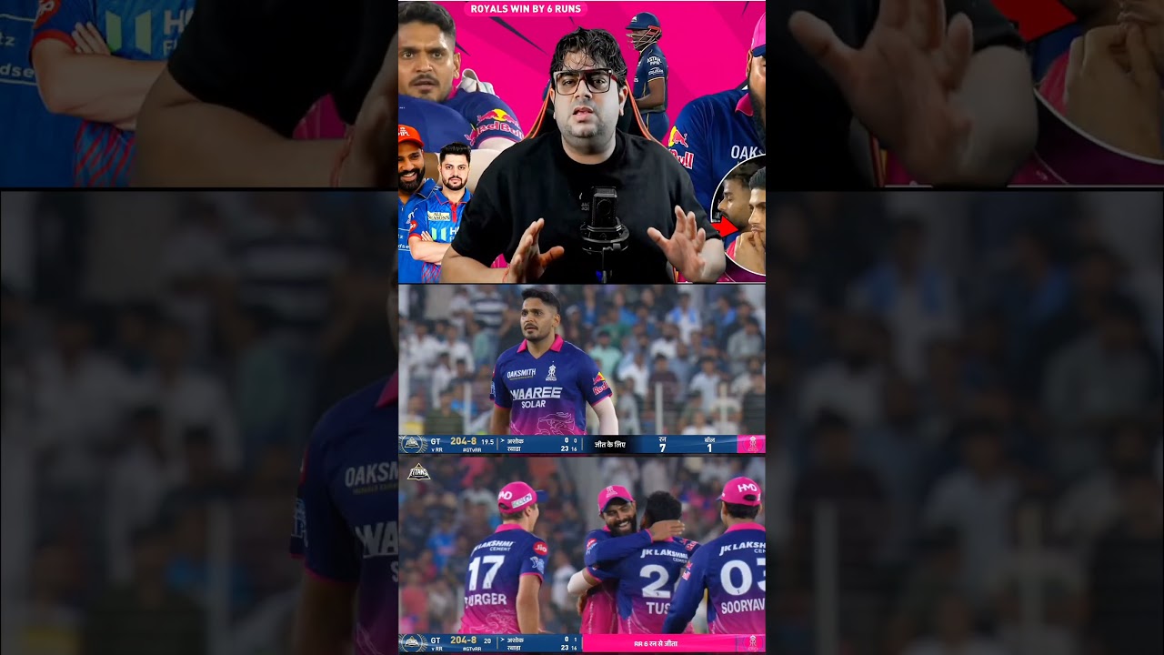 RR WON THRILLER MATCH BY 6 RUNS VS GT 🙌🫡 #gtvsrr #ipl2026