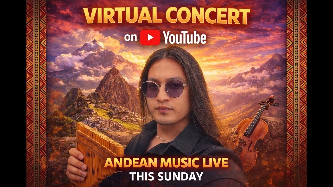 Sunday - Andean Music Live on YouTube | Panflute & Violin Concert🎶