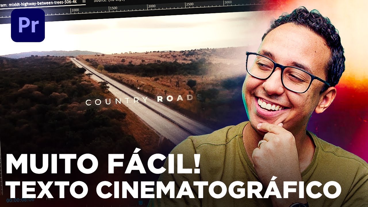 TEXTO CINEMATOGRÁFICO - Muito fácil! Adobe Premiere