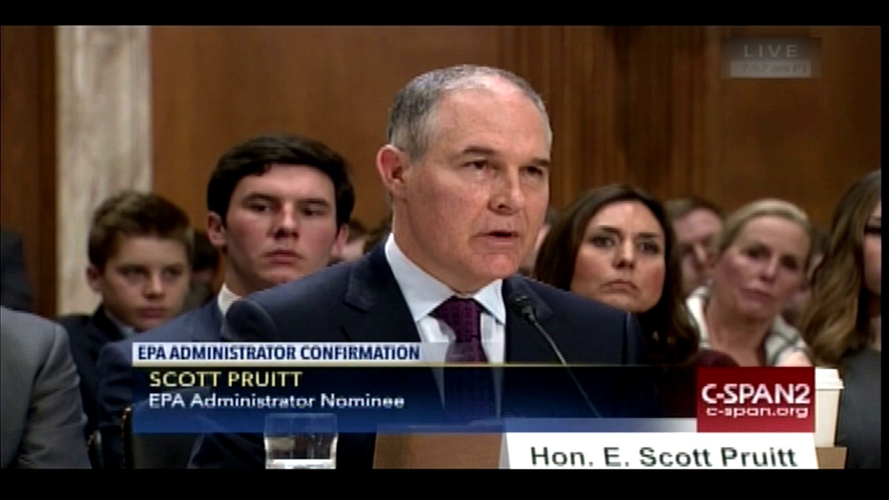 Pruitt Confirmation Hearing