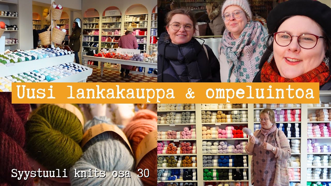 Käytiin Sunday Knitting Clubissa, ommeltiin pussukoita & neulottiin💕+ARVONTA 🥳/Syystuuliknits osa 30
