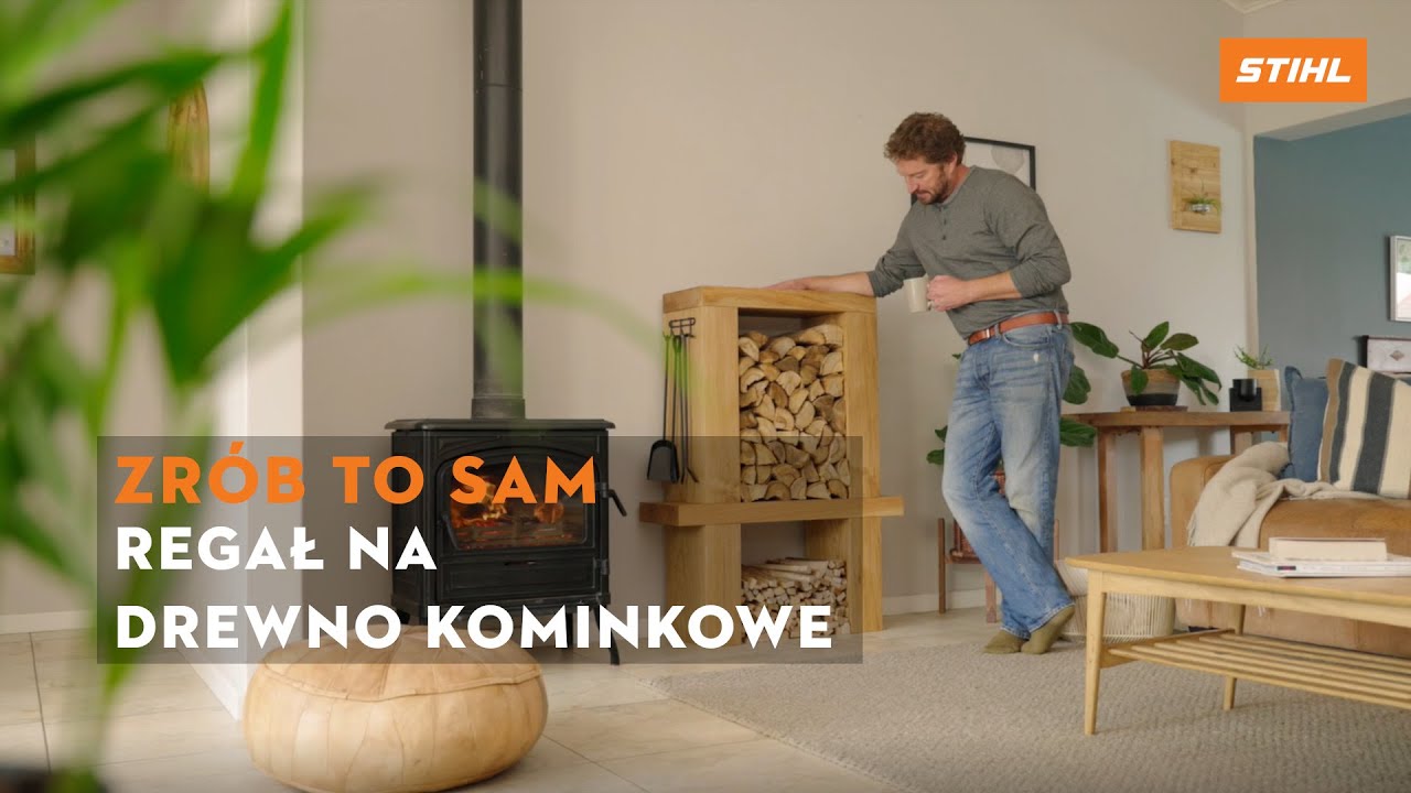 ZR&Oacute;B TO SAM: Elegancki i praktyczny regał na drewno kominkowe! | STIHL