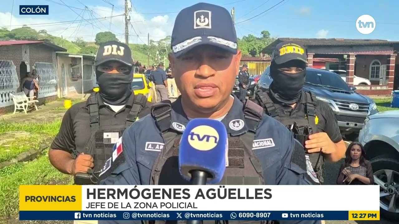 Cae grupo criminal en Colón durante operación Golpe