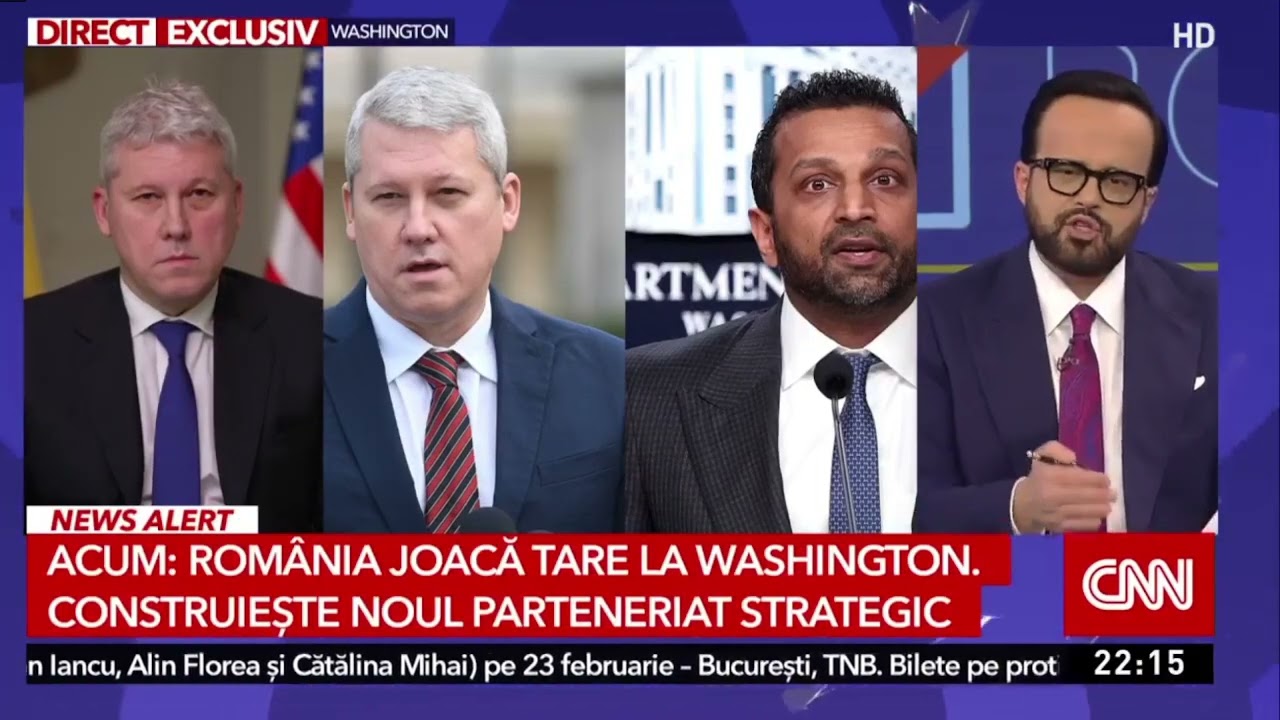 În direct de la Washington: vicepremierul Cătălin Predoiu, invitat la Antena 3 CNN