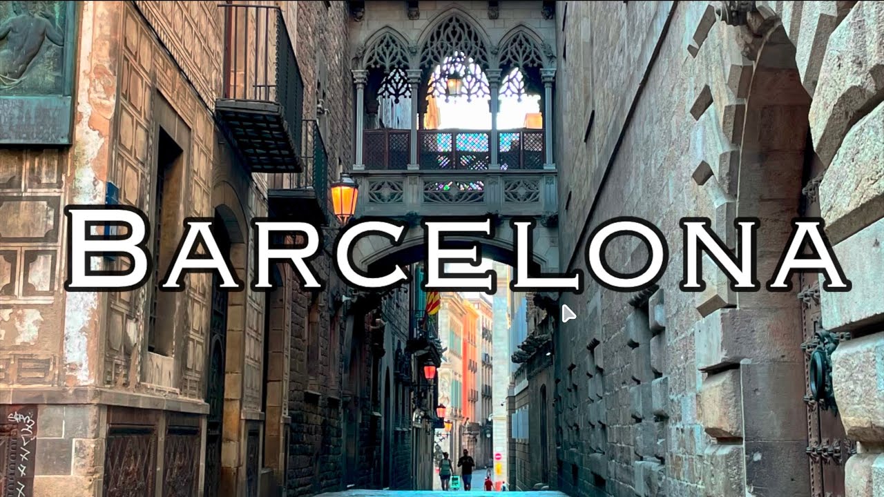 Quiet Morning walk through Barcelona’s Gothic Quarter.