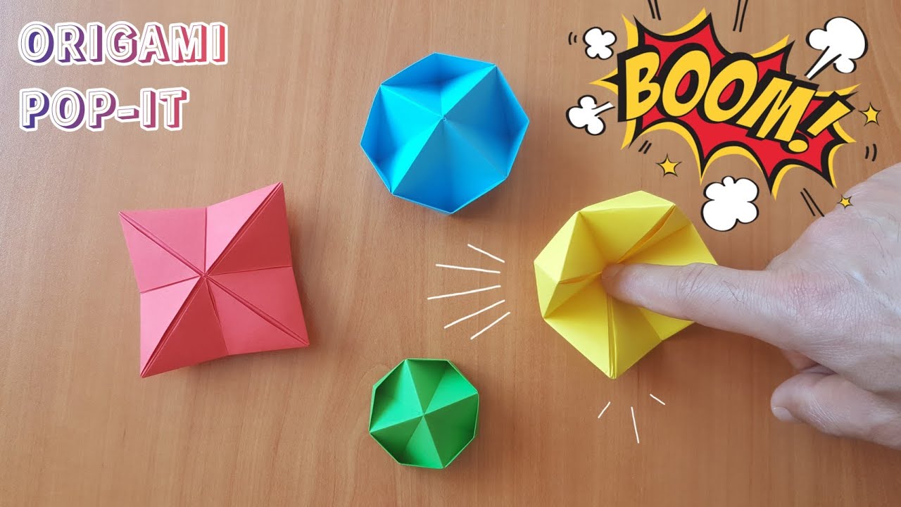 KAĞITTAN NELER YAPILIR? / PATLAYAN KAĞITLAR /Origami Pop it