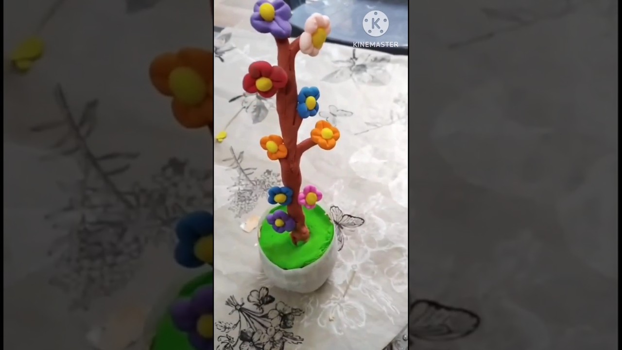 cutest Diy clay sculpture_ tinny, creative & full of charm! 😍