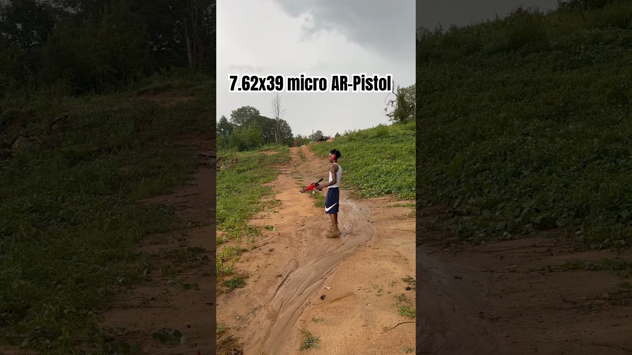 7.62X39mm MICRO AR PISTOL 😮&zwj;💨 FIRST TIME SHOOTING #762 #arpistol #556 #glock #abcrifle #magdump