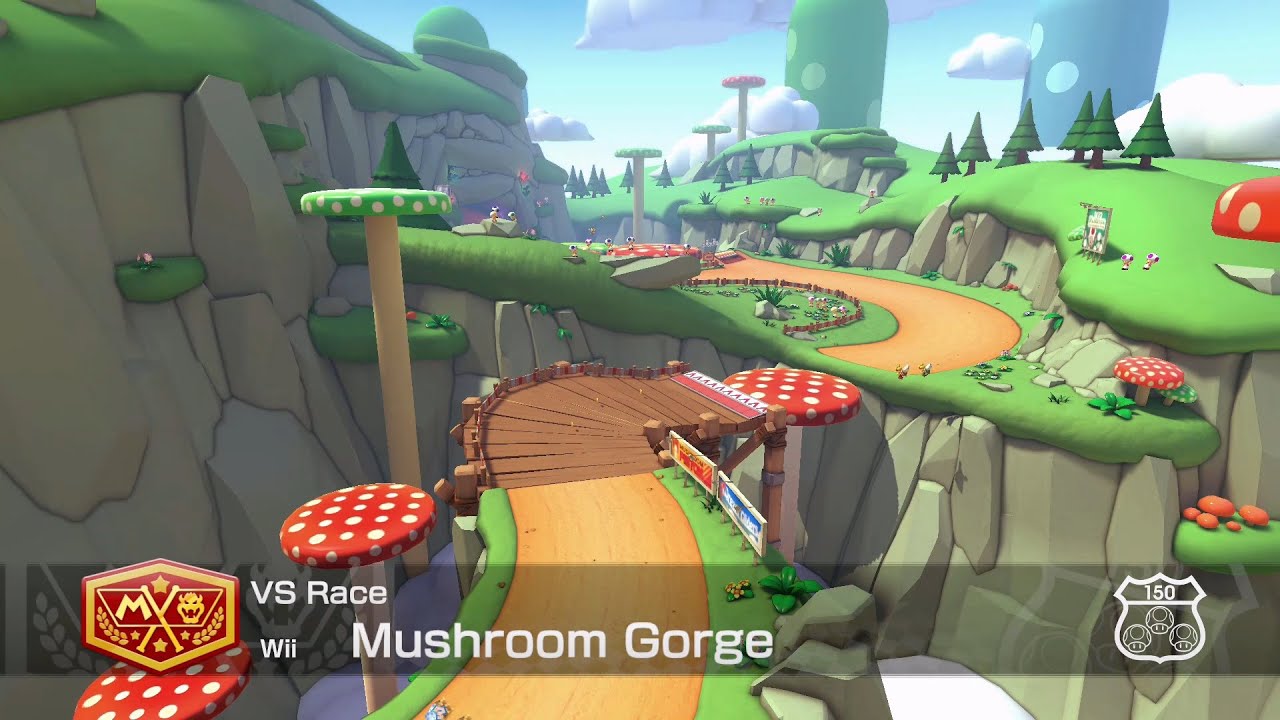 Evolution of Mushroom Gorge Tracks in Mario Kart Games (2008 - 2022) 4K