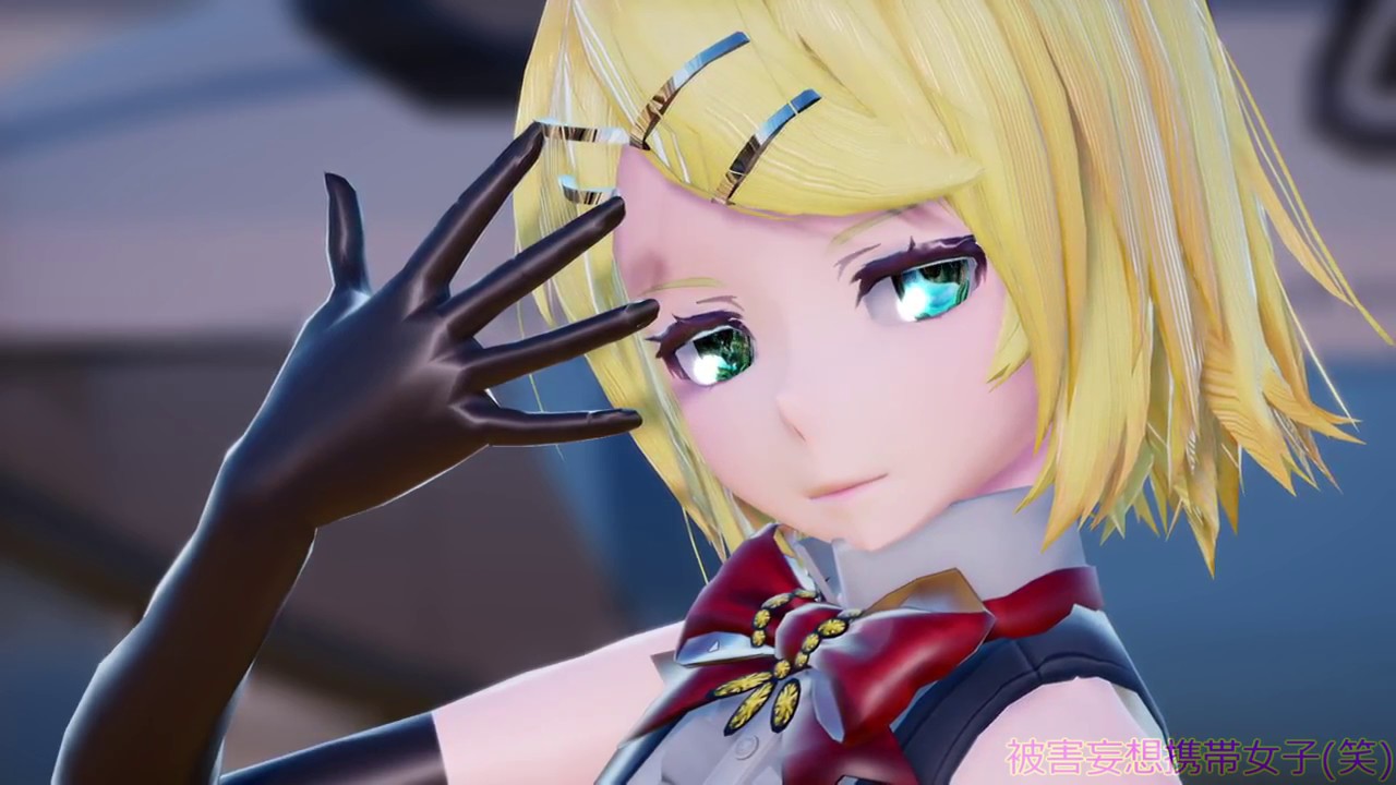 [MMD] 被害妄想携帯女子(笑) リン&ルカ姉♥