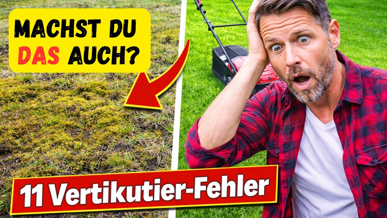 Rasen vertikutieren – 11 Fehler, die fast jeder macht