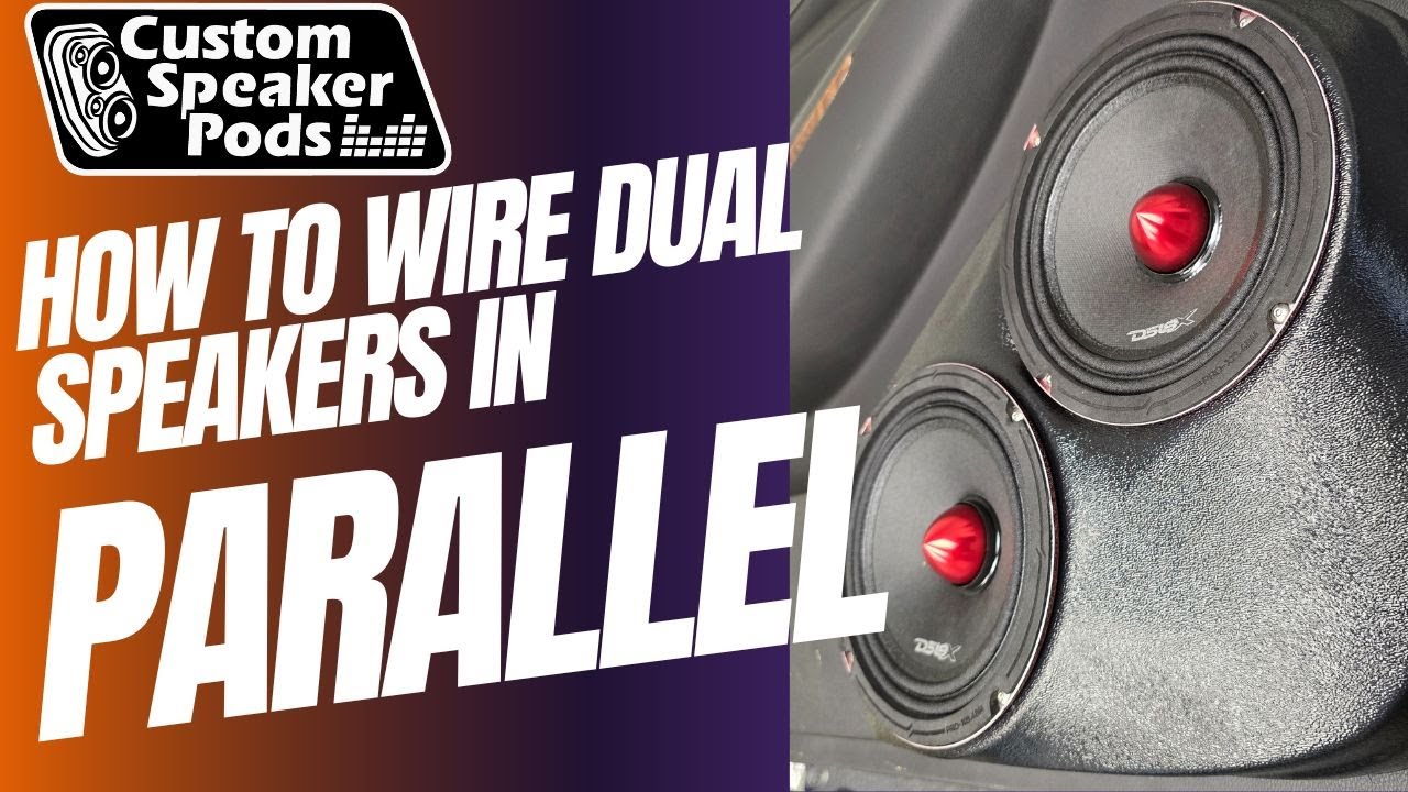 How to wire dual speakers into Custom Speaker Pods using our wire kit