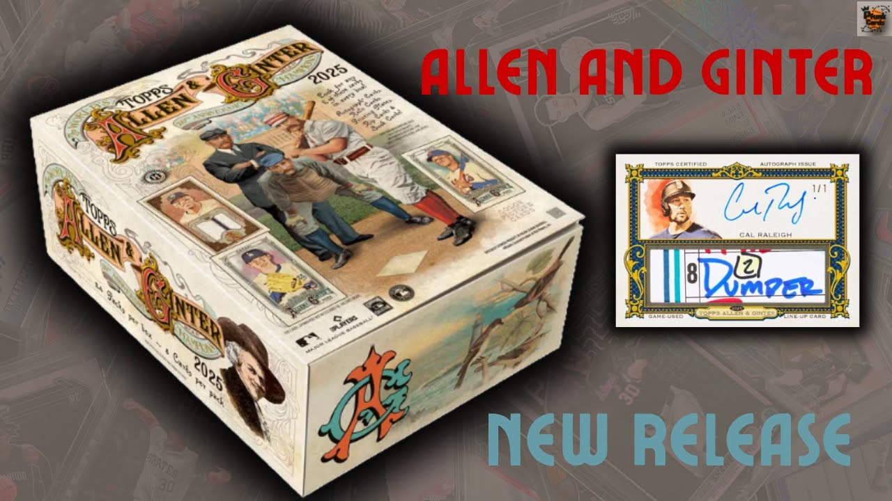Совершенно новый релиз 2025 Allen & Ginter – Hobby Box: предварительный обзор и первый взгляд!
