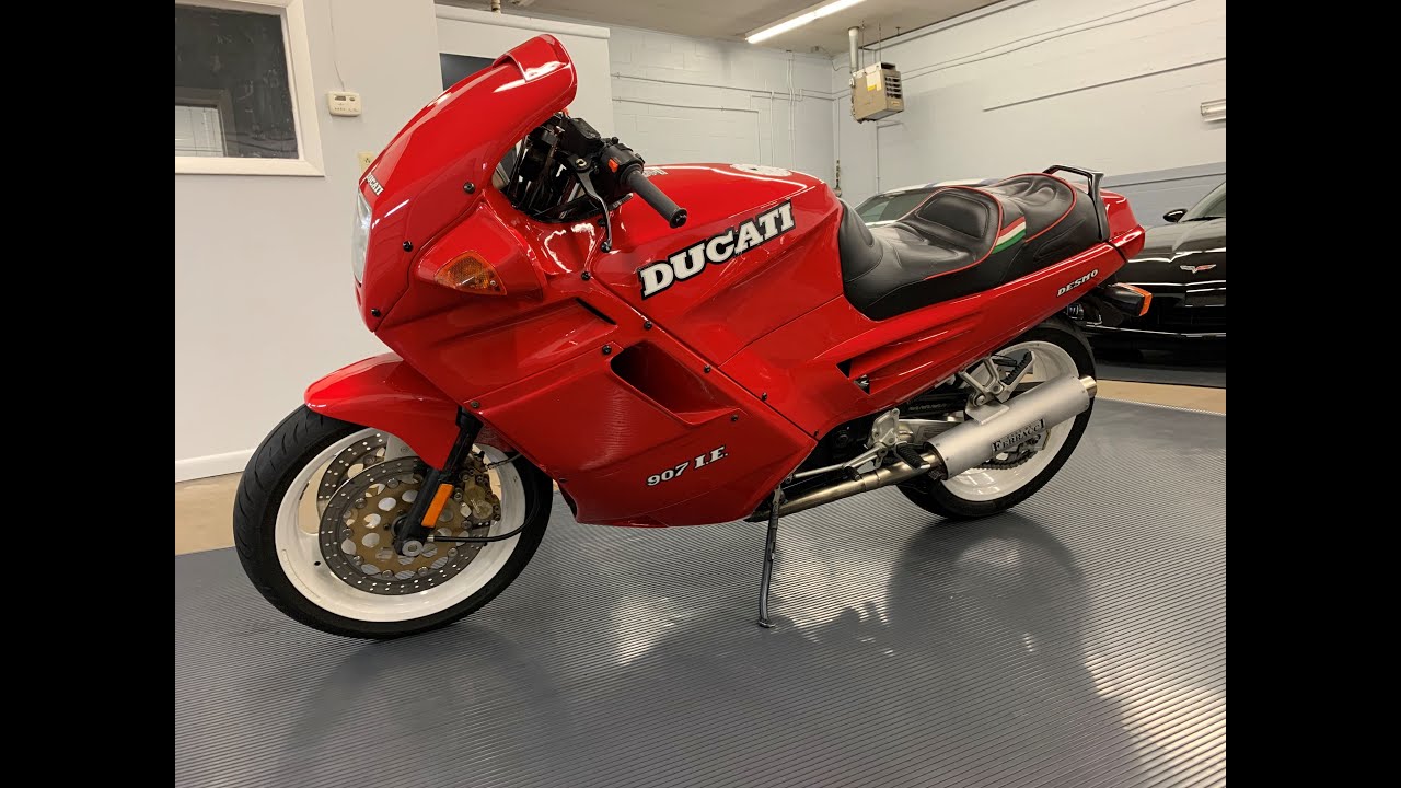1993 Ducati 907 IE — walk-around / cold start... Iconic 90’s sport bike, 13k miles, 1 of 2,303 made!
