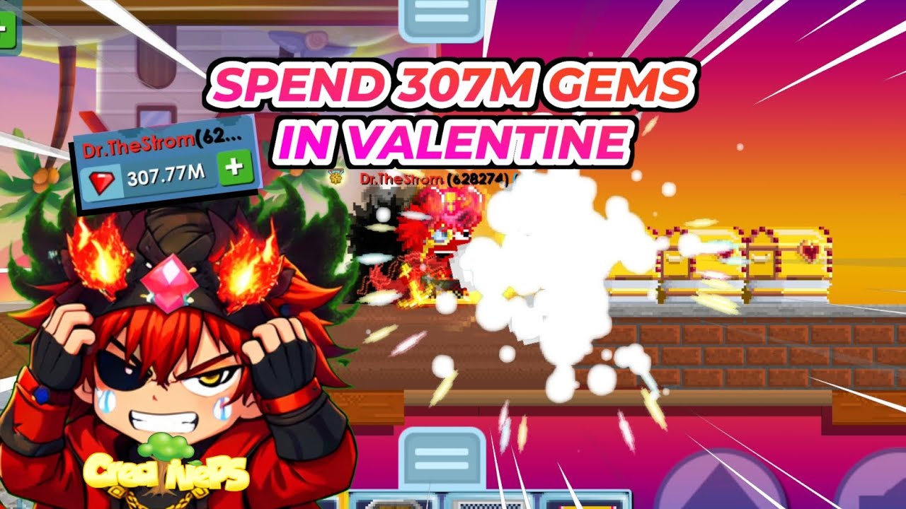 HOW MUCH PROFIT IN VALENTINE WITH 307M GEMS? | CreativePS