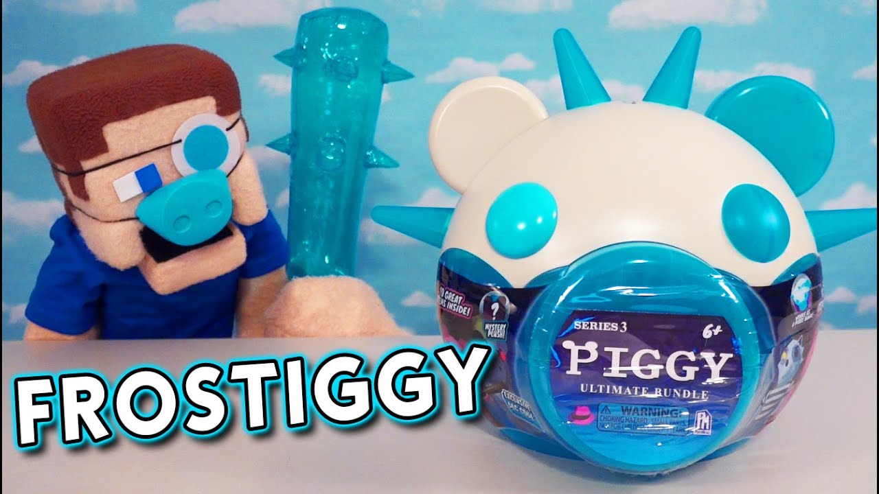 Набор игрушек PIGGY ROBLOX FROSTIGGY HEAD, видеоигра Phat Mojo Figures! Кукла Стив