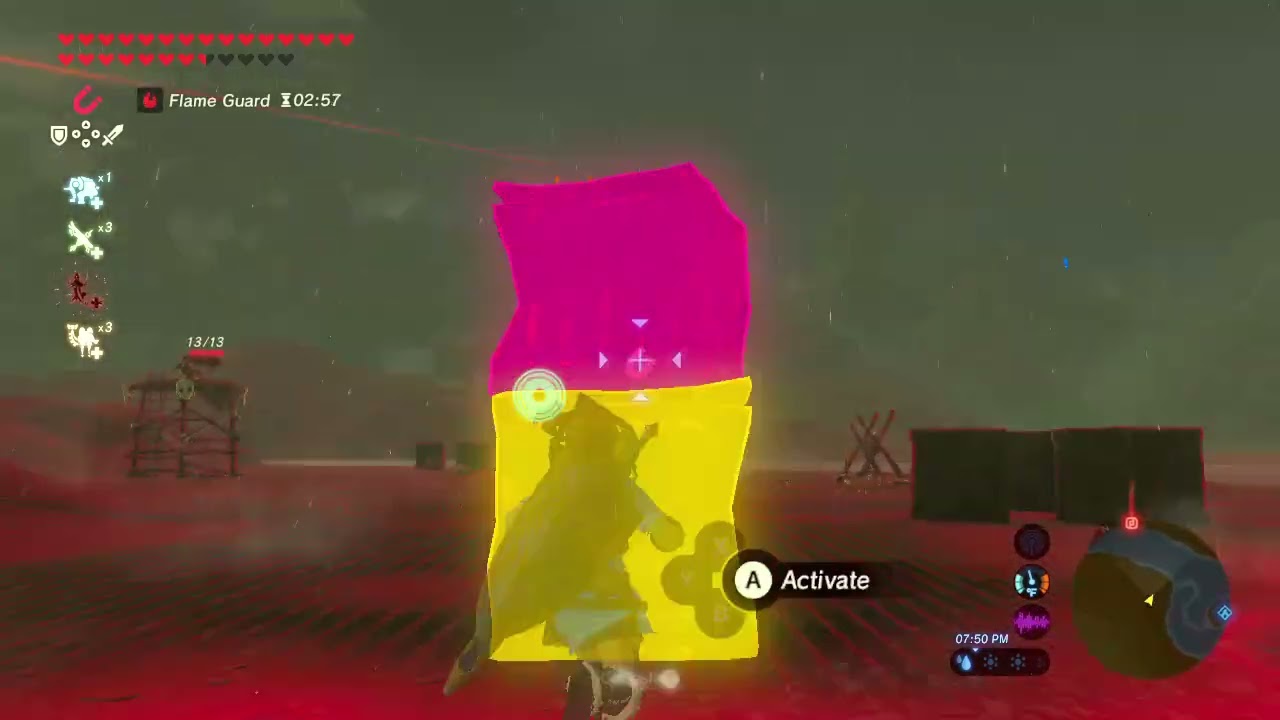 Flinging a red Bokoblin 