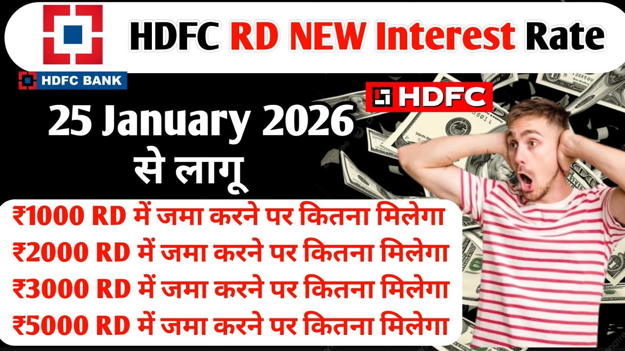 HDFC Bank 2026 RD New Interest Rate | New Rules Explained