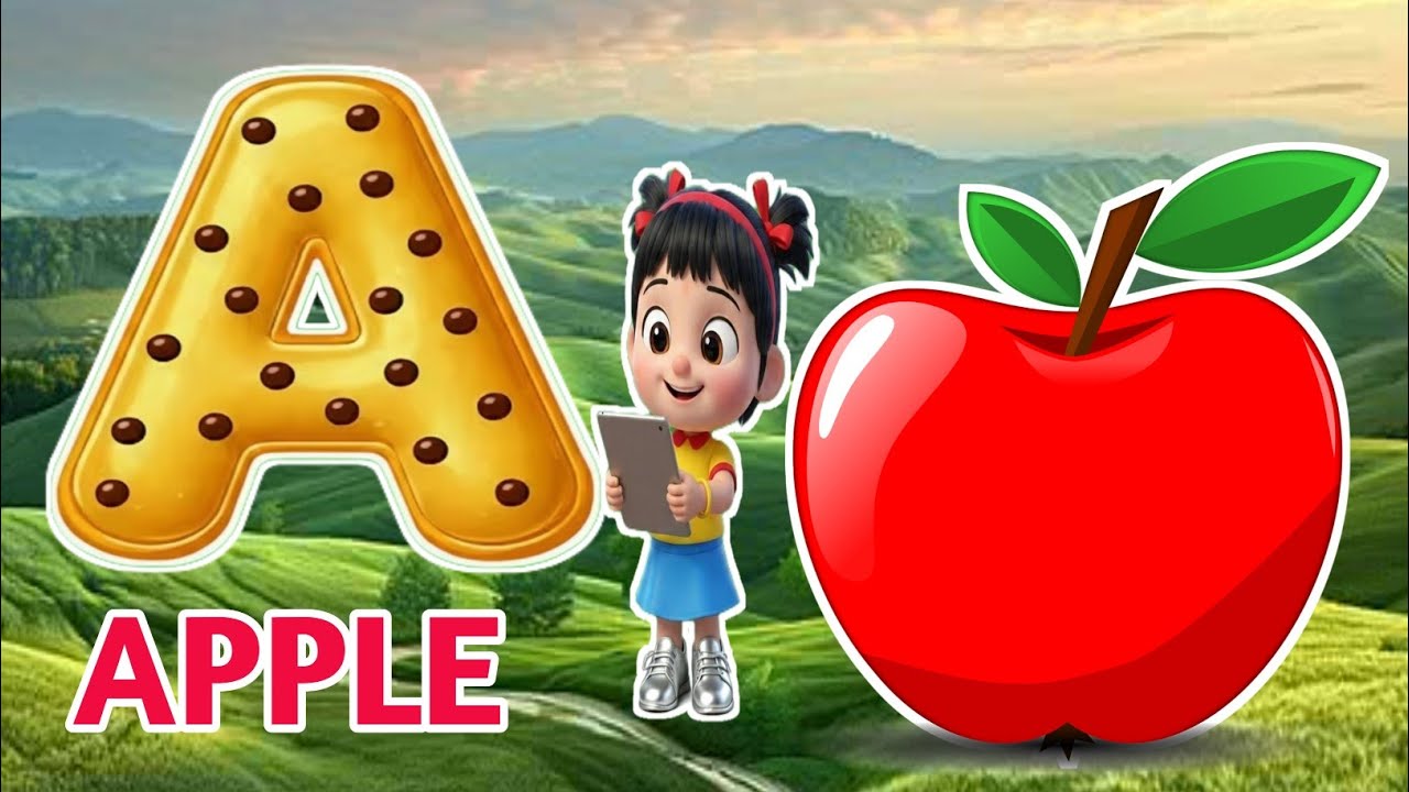 Phonics Song 2 with TWO Words in 3D - A For Airplane - ABC Alphabet Songs with Sounds for Children
