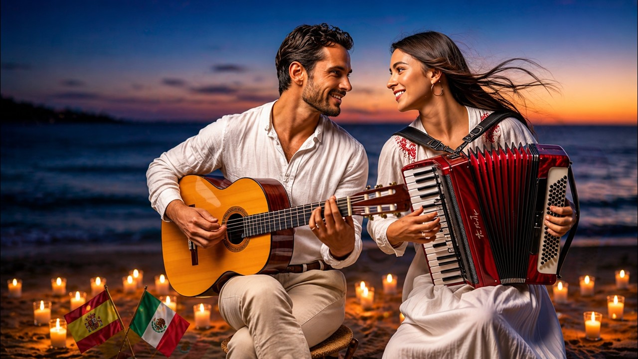 Romantic Spanish & Mexican Instrumentals | 2H of Beautiful Guitar & Accordion Music