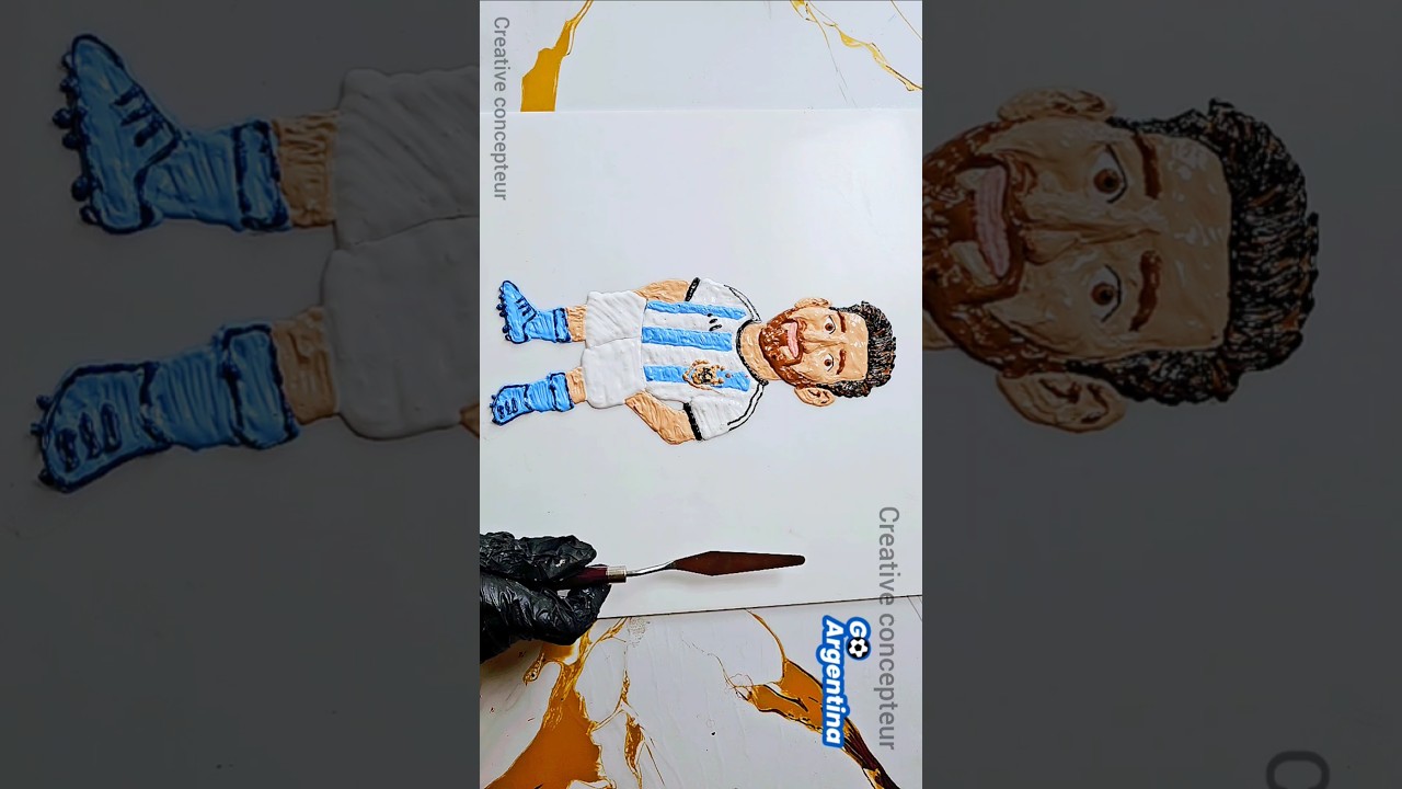 FIFA World Cup 2026 || Messi Color Mixing #fifa #shorts #colormixing #satisfying #messi