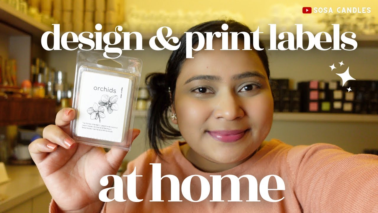 Best Printer for Labels Small Business | Print Candle Labels at Home For Small Business #stickers