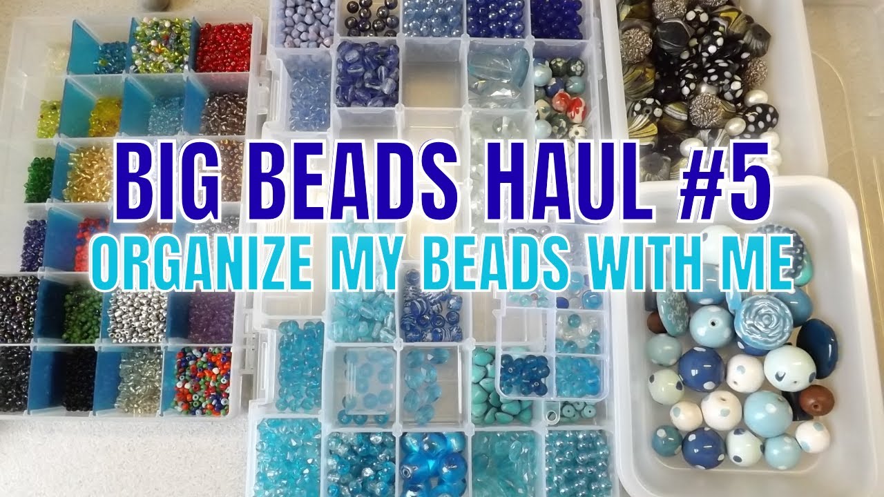 Big Box of Beads Haul Unboxing Vlog | Organize my beads Haul with me! Ep 5