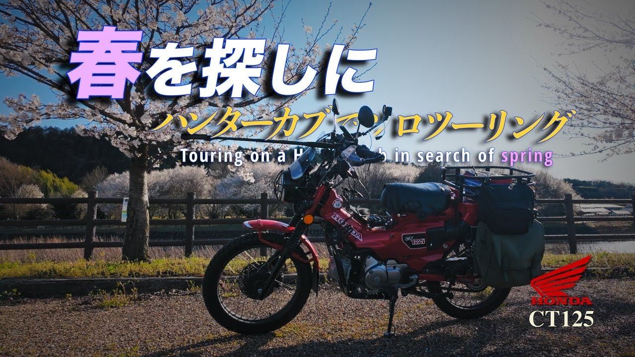 【HONDA CT125 ハンターカブ】春を探しにハンターカブでソロツーリング